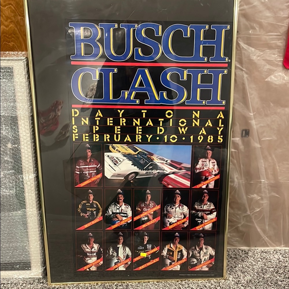 Busch Clash Daytona Speedway 1985 Poster